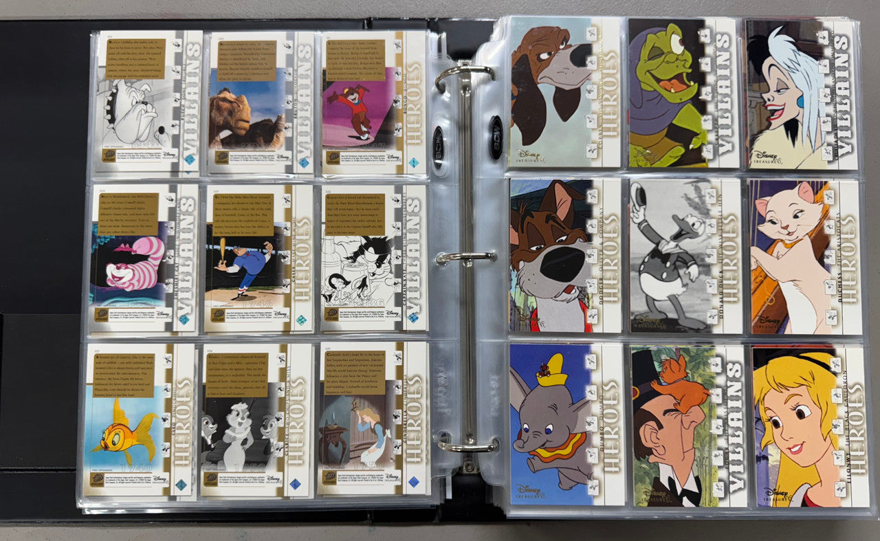 2003-04 Upper Deck Disney Treasures 1-3+Holiday Complete Sets W/ Inserts+Binder