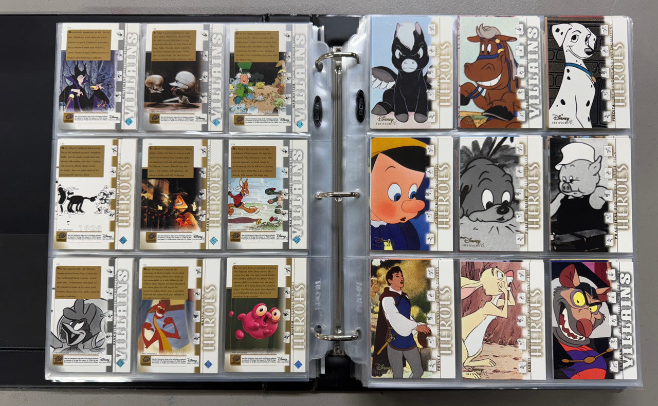 2003-04 Upper Deck Disney Treasures 1-3+Holiday Complete Sets W/ Inserts+Binder