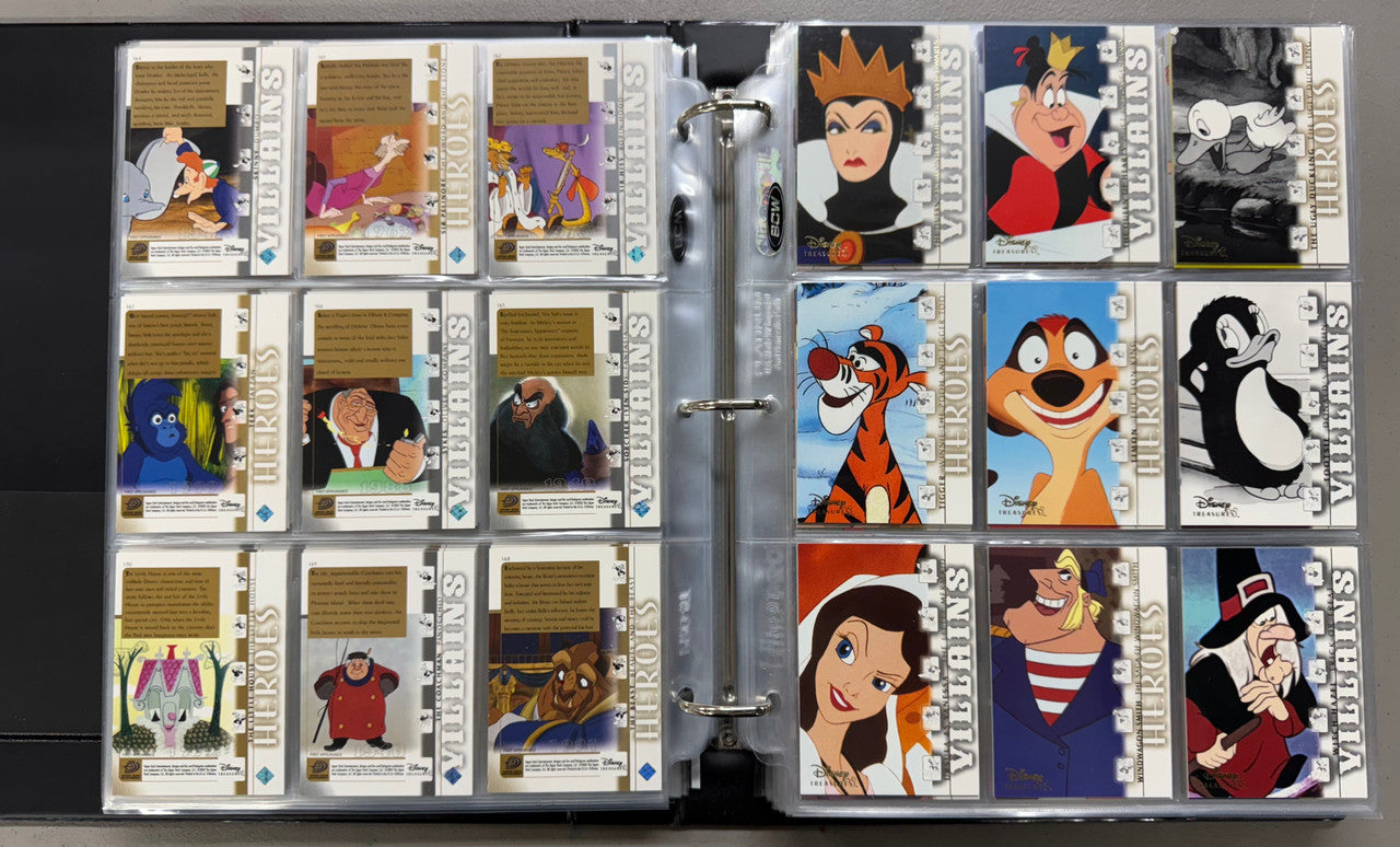 2003-04 Upper Deck Disney Treasures 1-3+Holiday Complete Sets W/ Inserts+Binder