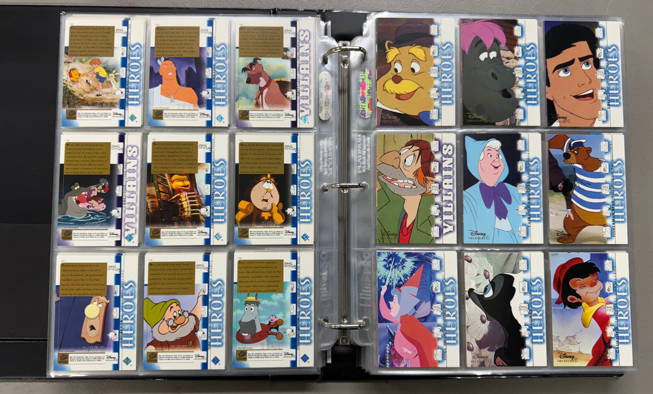 2003-04 Upper Deck Disney Treasures 1-3+Holiday Complete Sets W/ Inserts+Binder