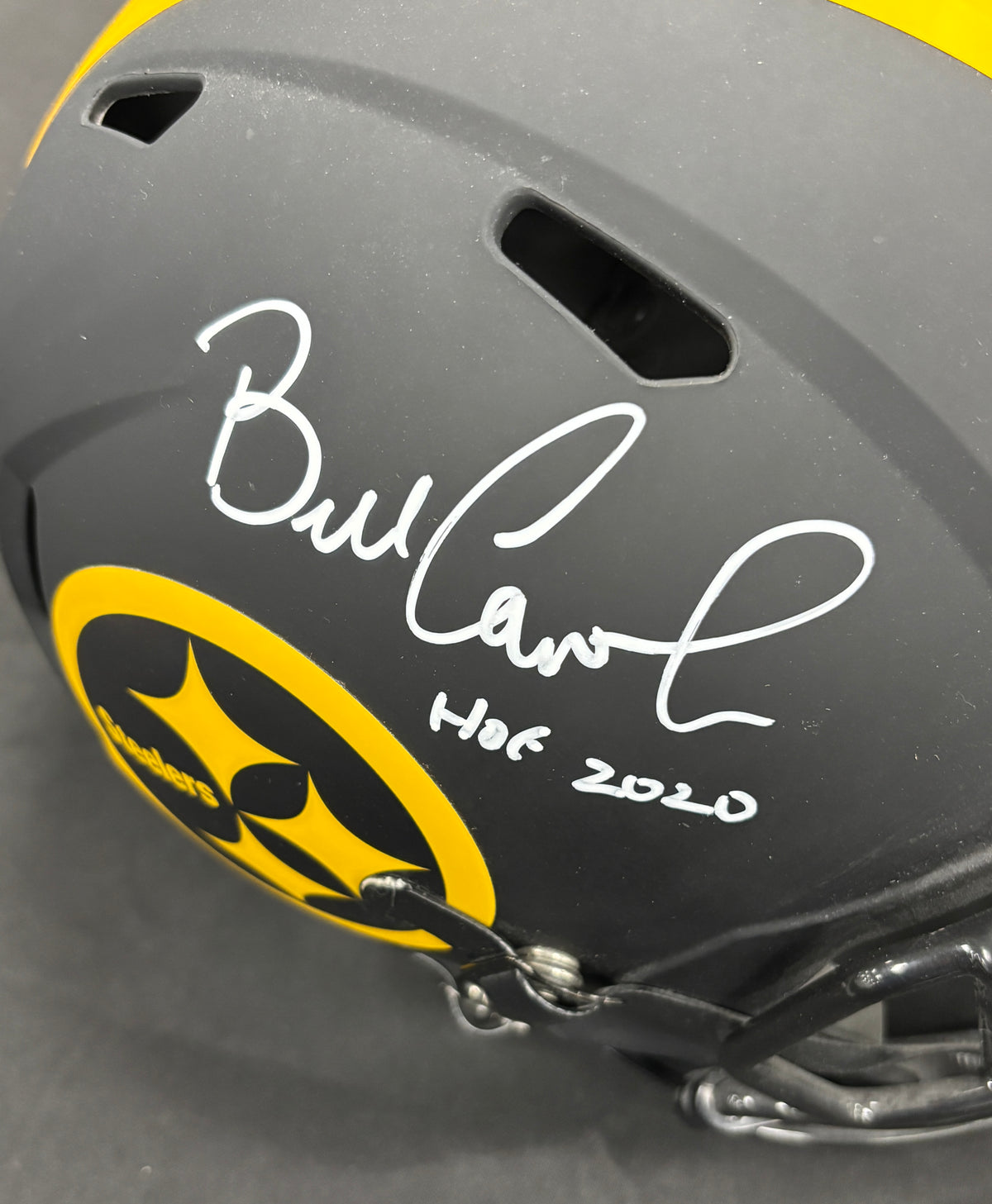 Bill Cowher Signed Autographed Helmet Replica Eclipse JSA Cert
