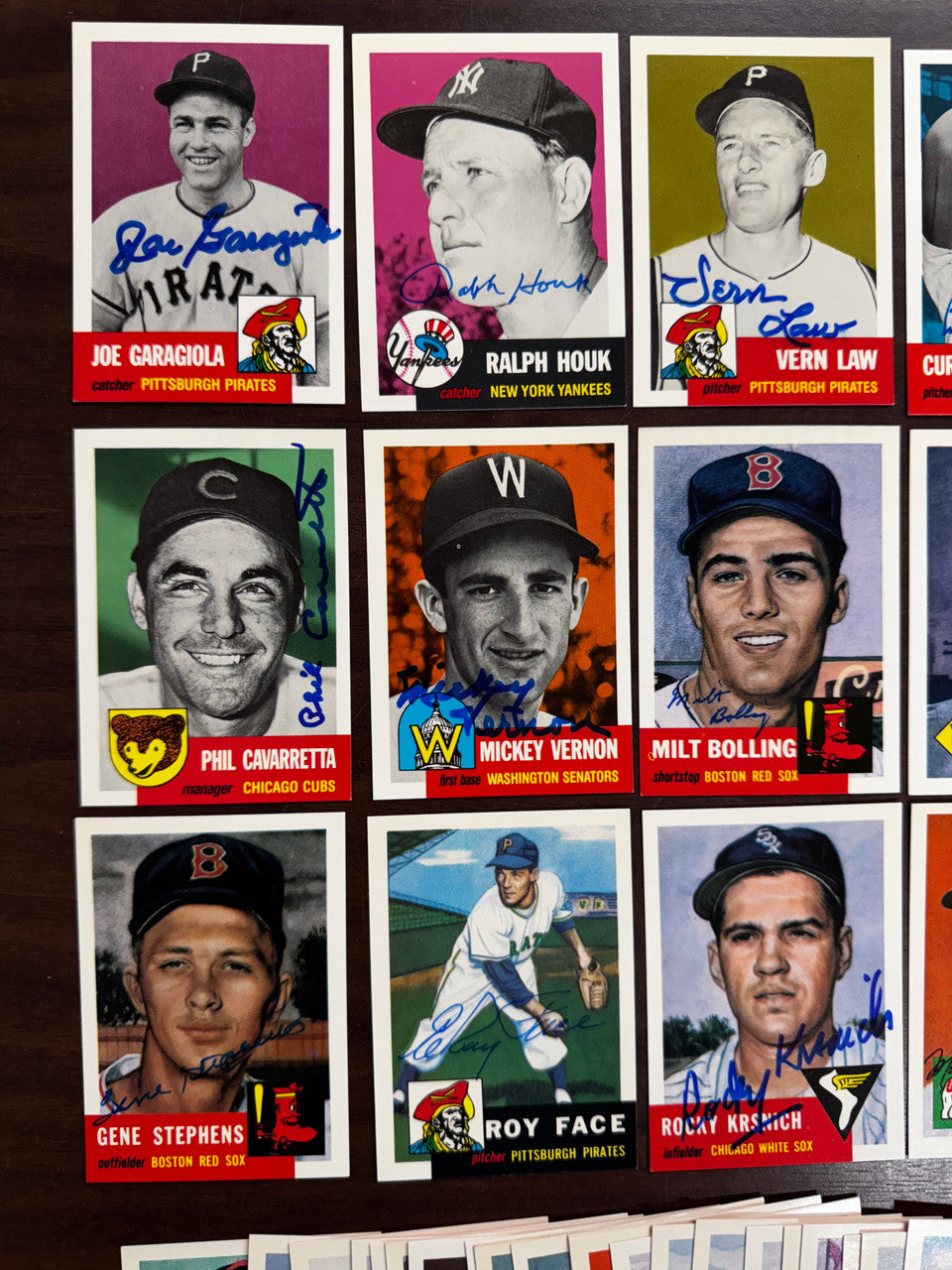 1991 Topps Archives 1953 Lot of 60 Signed Autographed Houk Garagiola