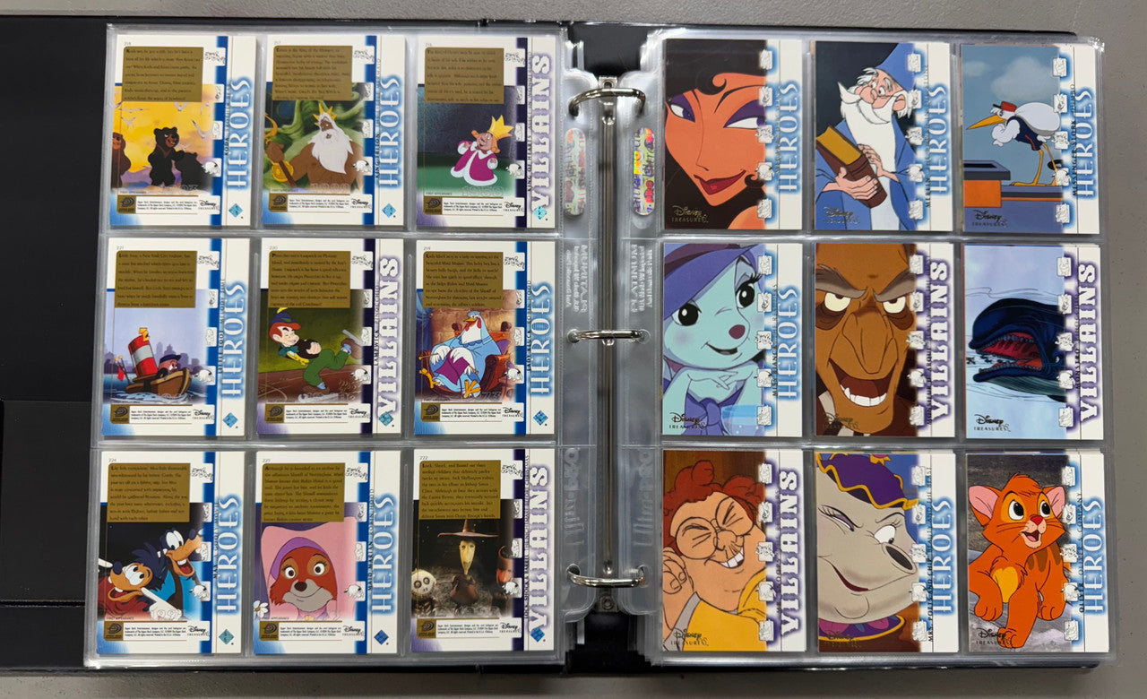 2003-04 Upper Deck Disney Treasures 1-3+Holiday Complete Sets W/ Inserts+Binder
