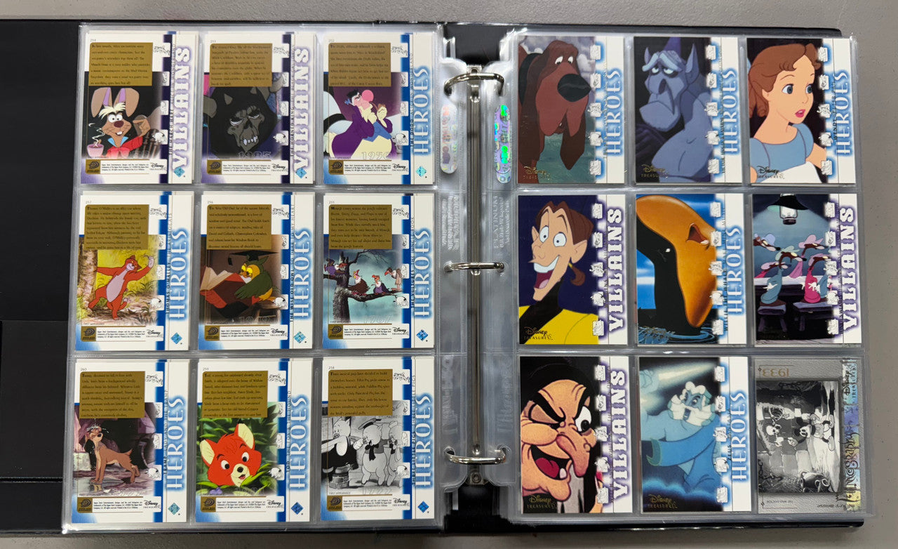 2003-04 Upper Deck Disney Treasures 1-3+Holiday Complete Sets W/ Inserts+Binder