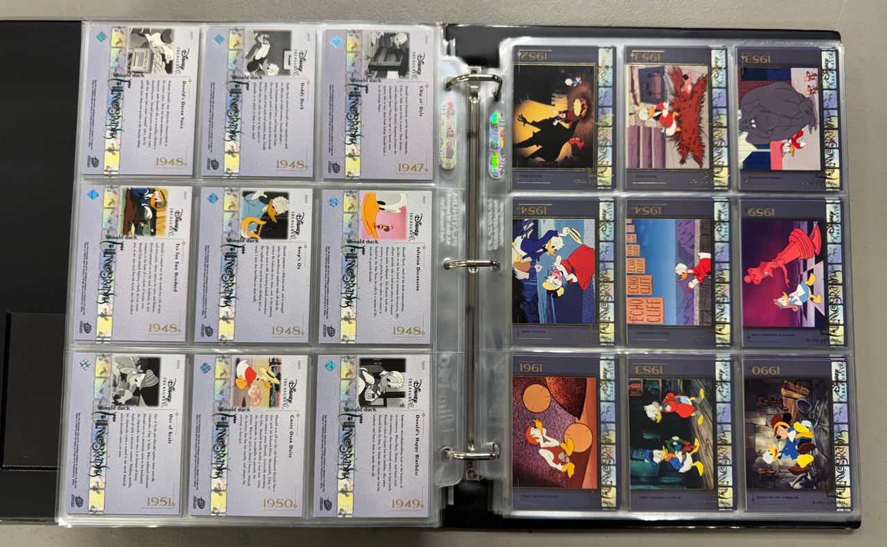 2003-04 Upper Deck Disney Treasures 1-3+Holiday Complete Sets W/ Inserts+Binder