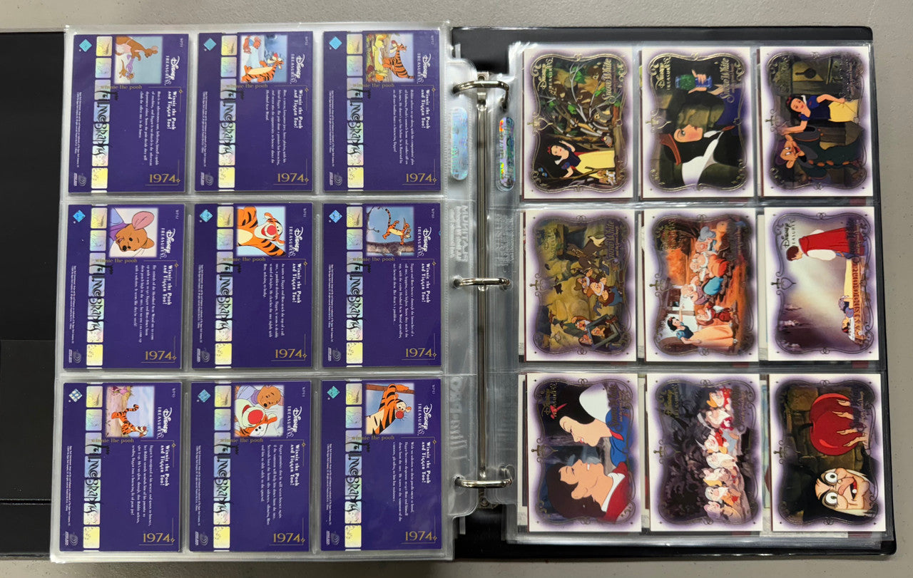 2003-04 Upper Deck Disney Treasures 1-3+Holiday Complete Sets W/ Inserts+Binder