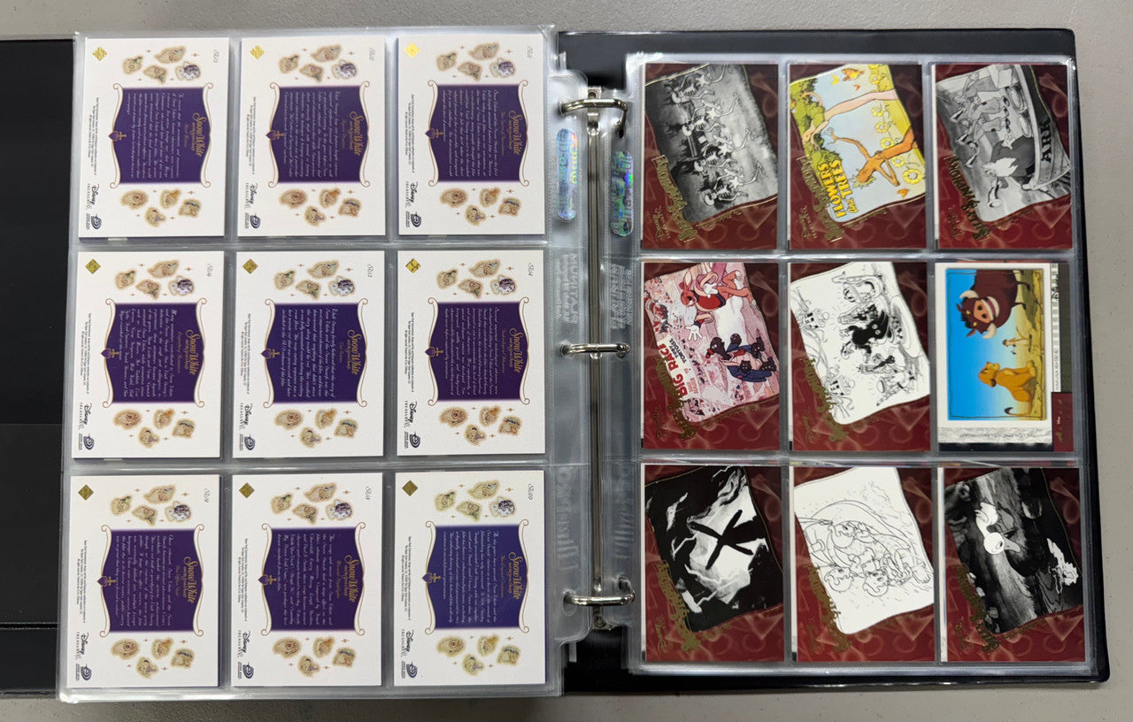 2003-04 Upper Deck Disney Treasures 1-3+Holiday Complete Sets W/ Inserts+Binder