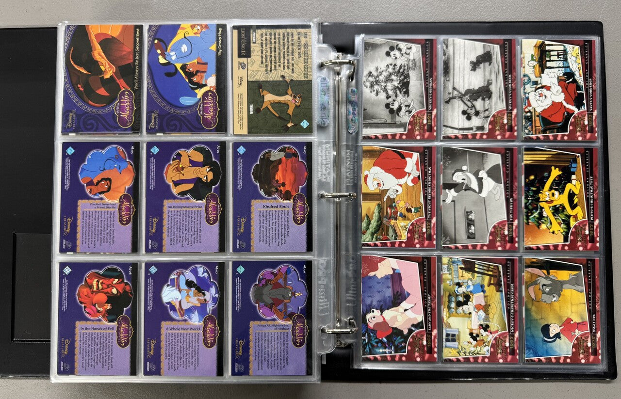 2003-04 Upper Deck Disney Treasures 1-3+Holiday Complete Sets W/ Inserts+Binder