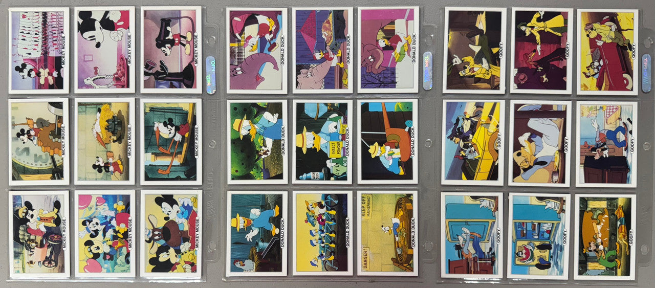 1982 Treat Hobby Walt Disney Series A Set 1-5 Complete Card Sets