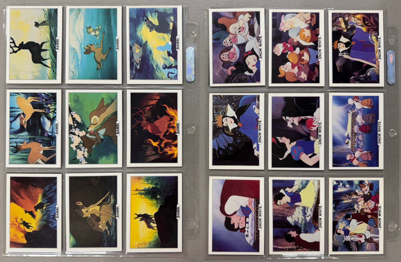 1982 Treat Hobby Walt Disney Series A Set 1-5 Complete Card Sets