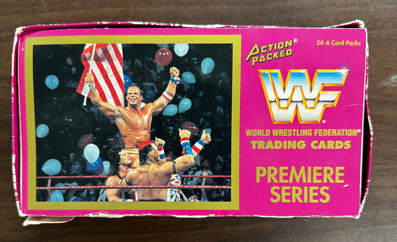1994 Action Packed WWF Near Complete Set 40/42 w/ Empty Box + Wrappers
