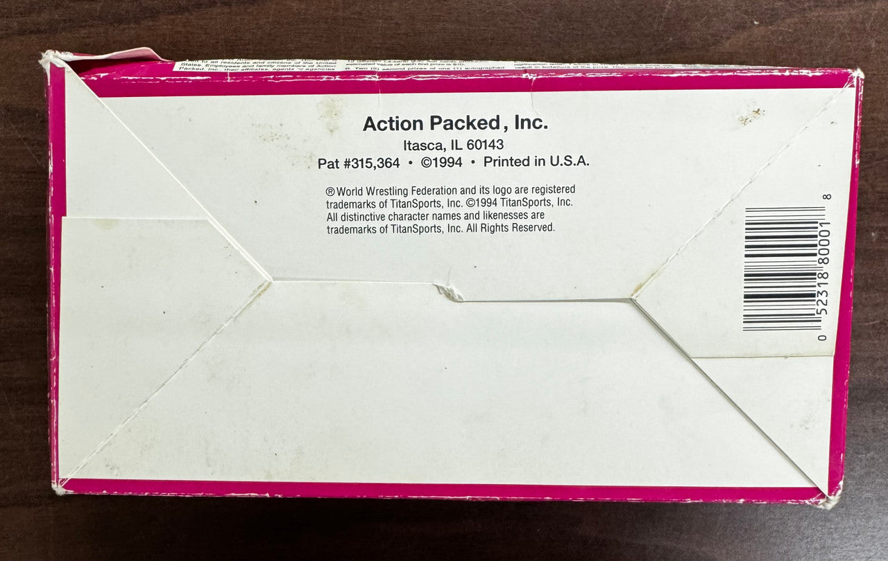 1994 Action Packed WWF Near Complete Set 40/42 w/ Empty Box + Wrappers