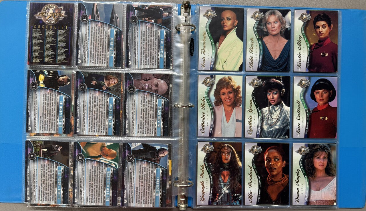 2000 SkyBox Star Trek Cinema 2000 Complete Card Set W/ Inserts