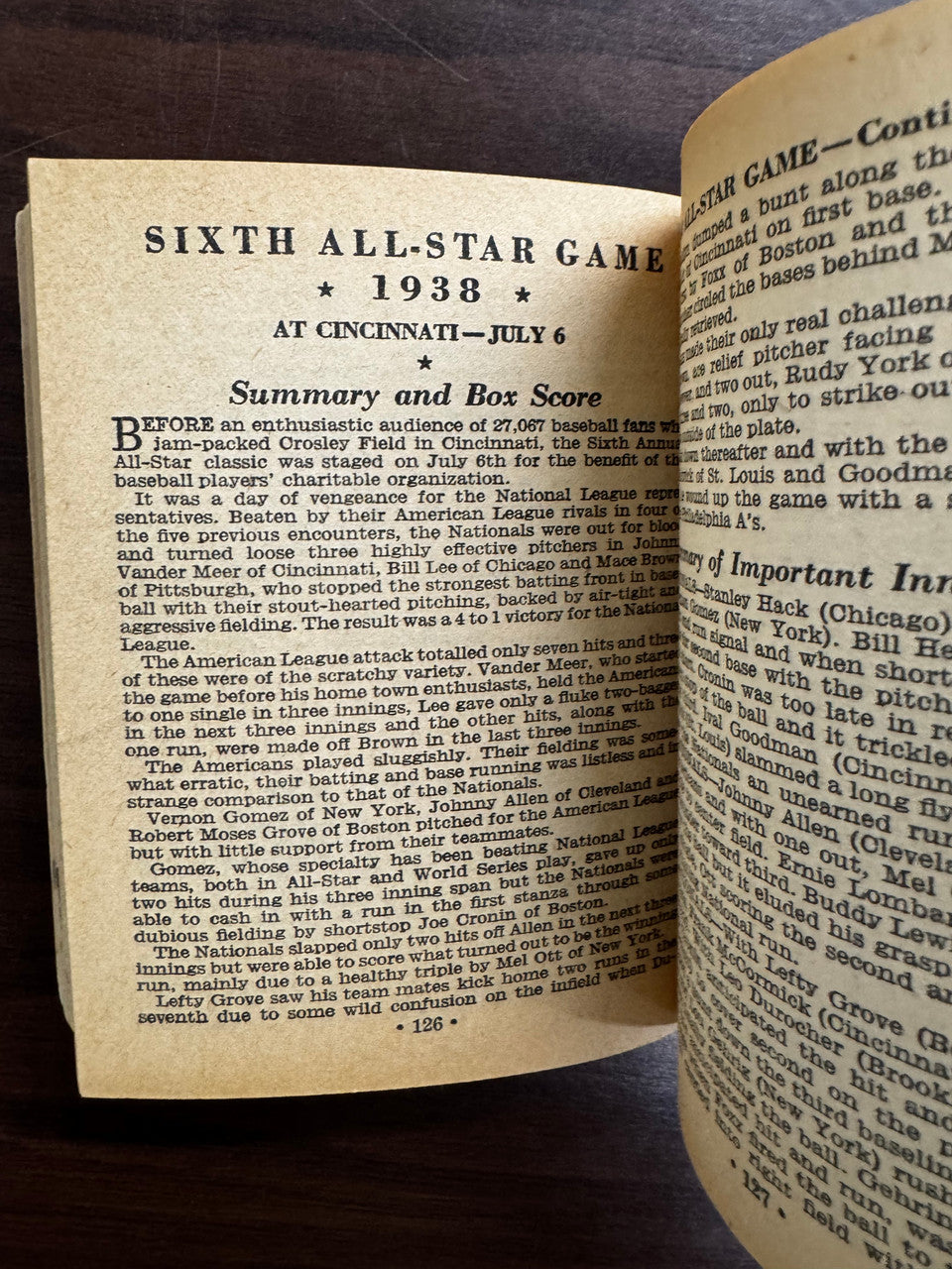 1939 Major League Baseball 100th Anniversary Facts Figures & Official Rules Book