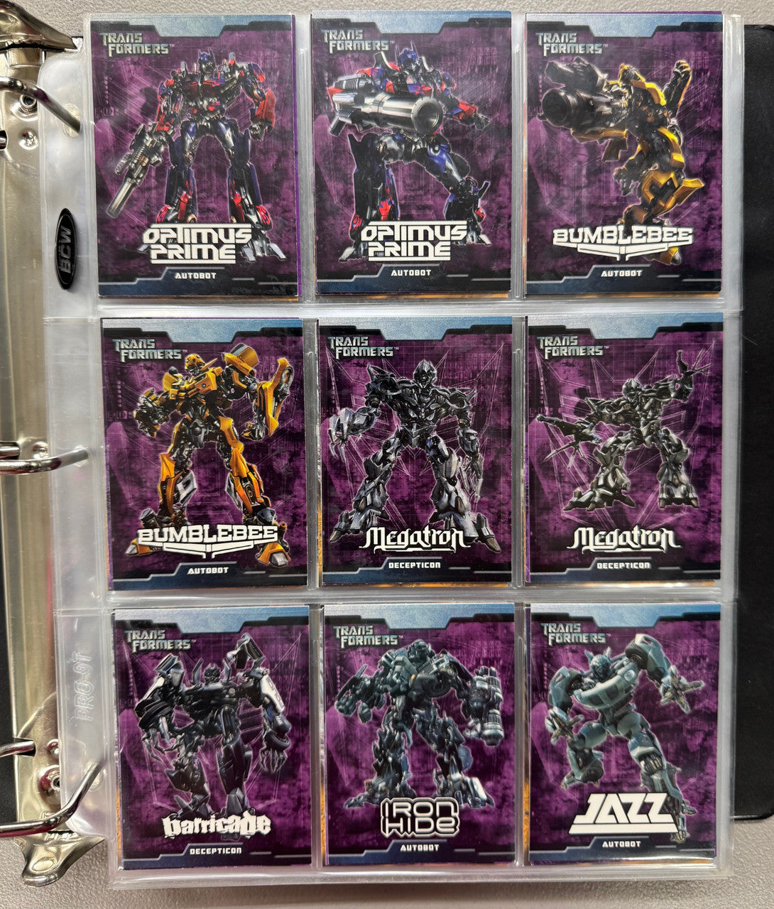 2007-13 Topps/Hasbro Transformers The Movie Complete Card Sets