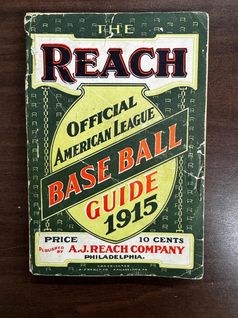 1915 The Reach Official American League Baseball Guide