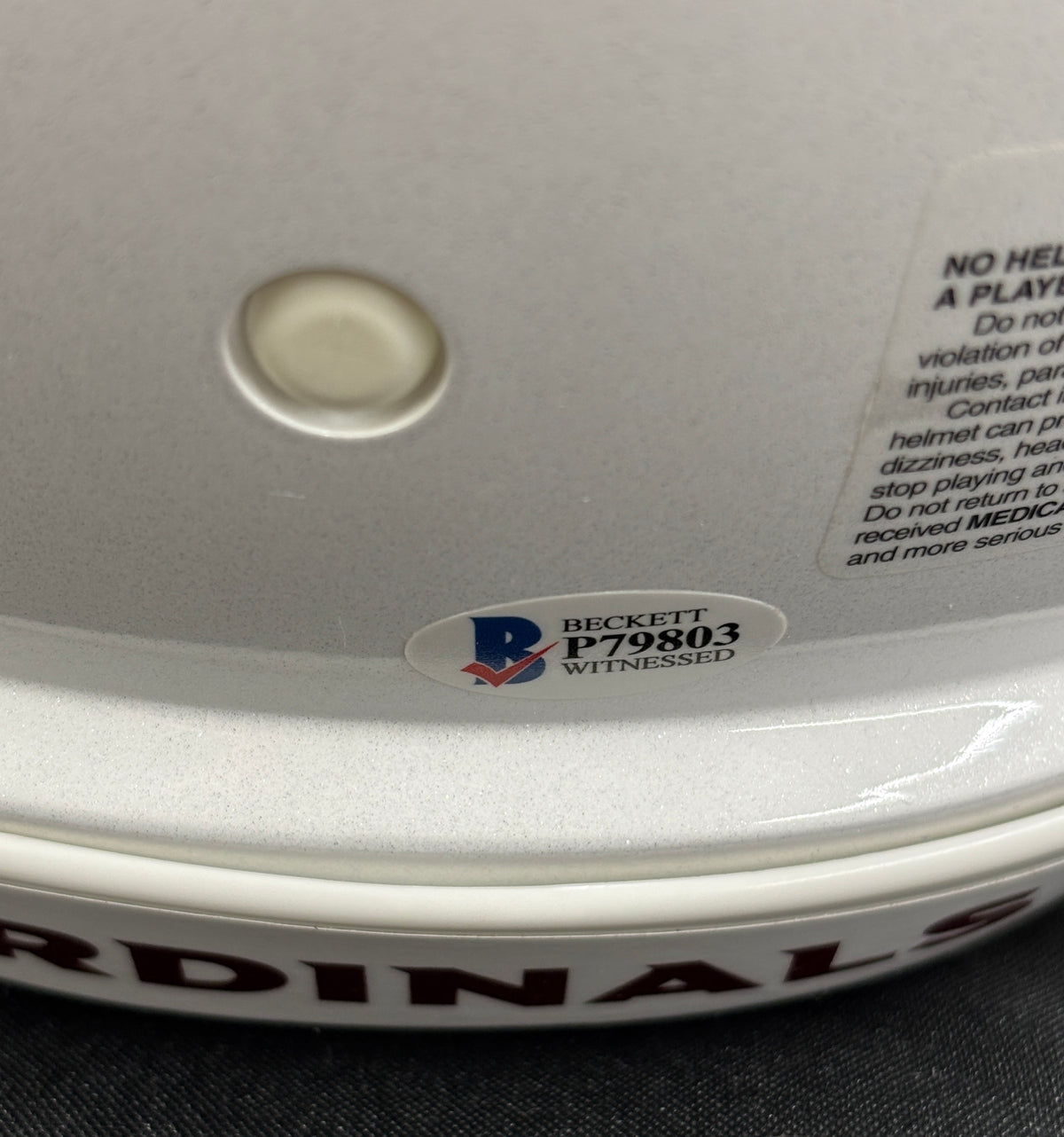 Budda Baker Signed Autographed Helmet Authentic BAS Cert