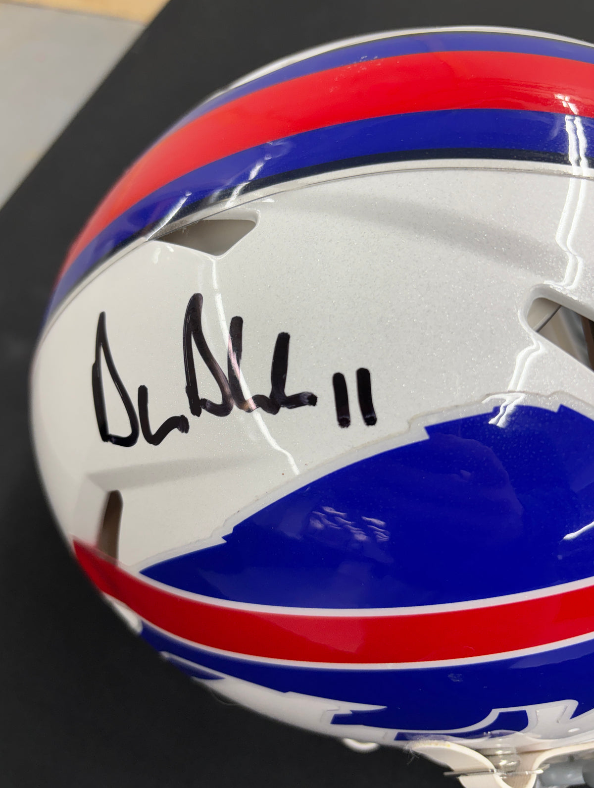 Drew Bledsoe Signed Autographed Helmet Authentic BAS Cert