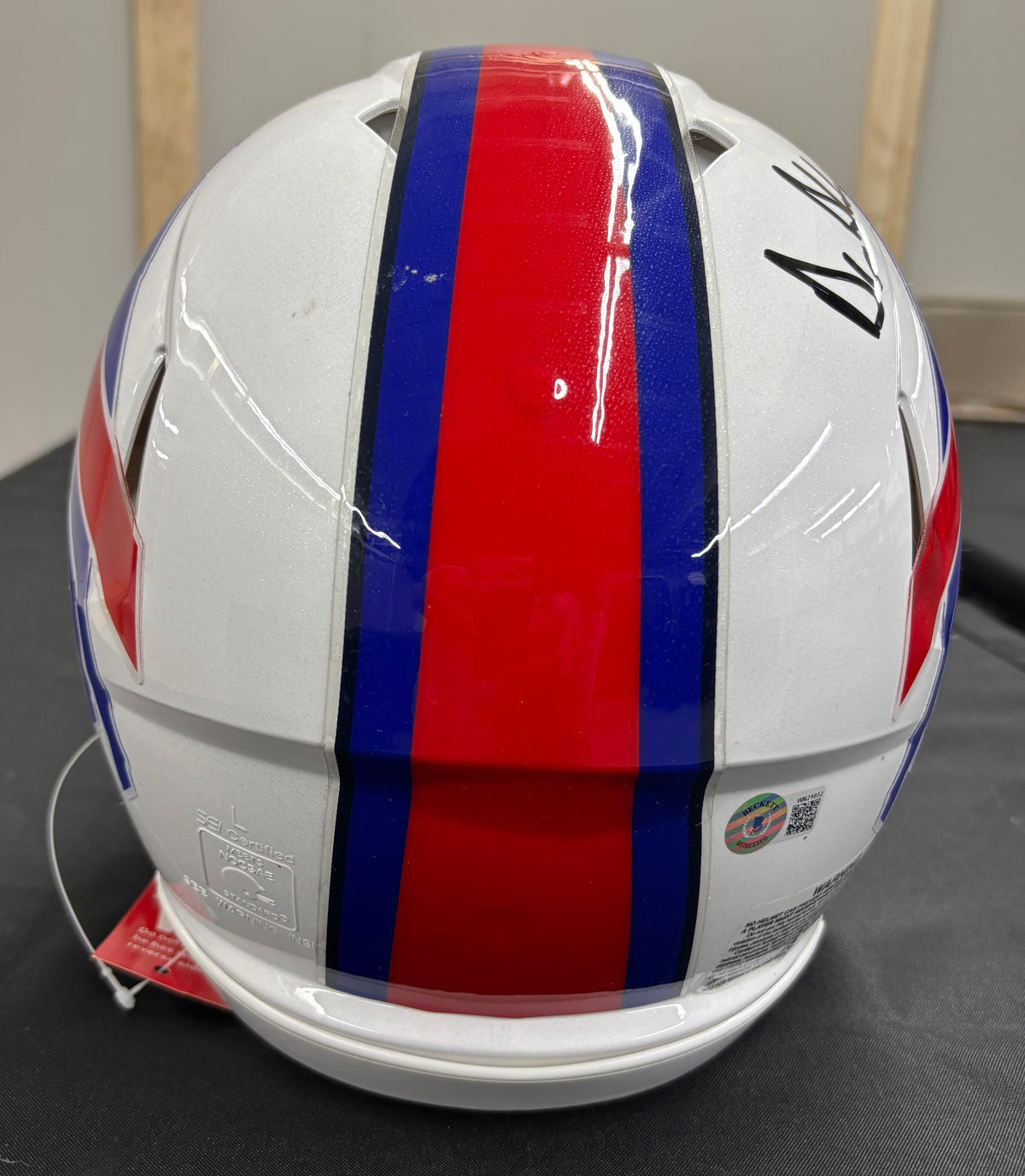 Drew Bledsoe Signed Autographed Helmet Authentic BAS Cert
