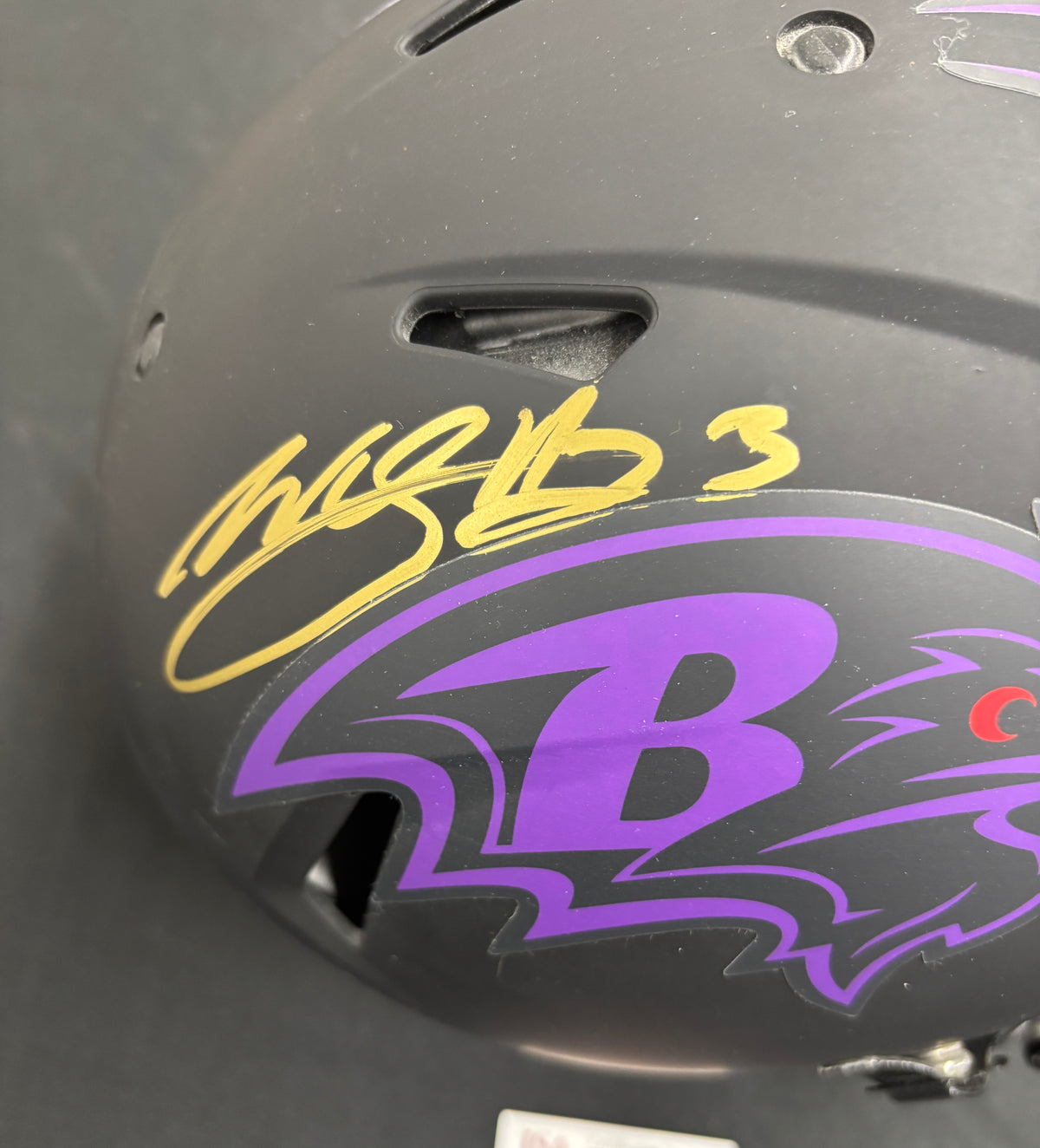 Willis McGahee Signed Autographed Helmet Authentic Eclipse JSA Cert