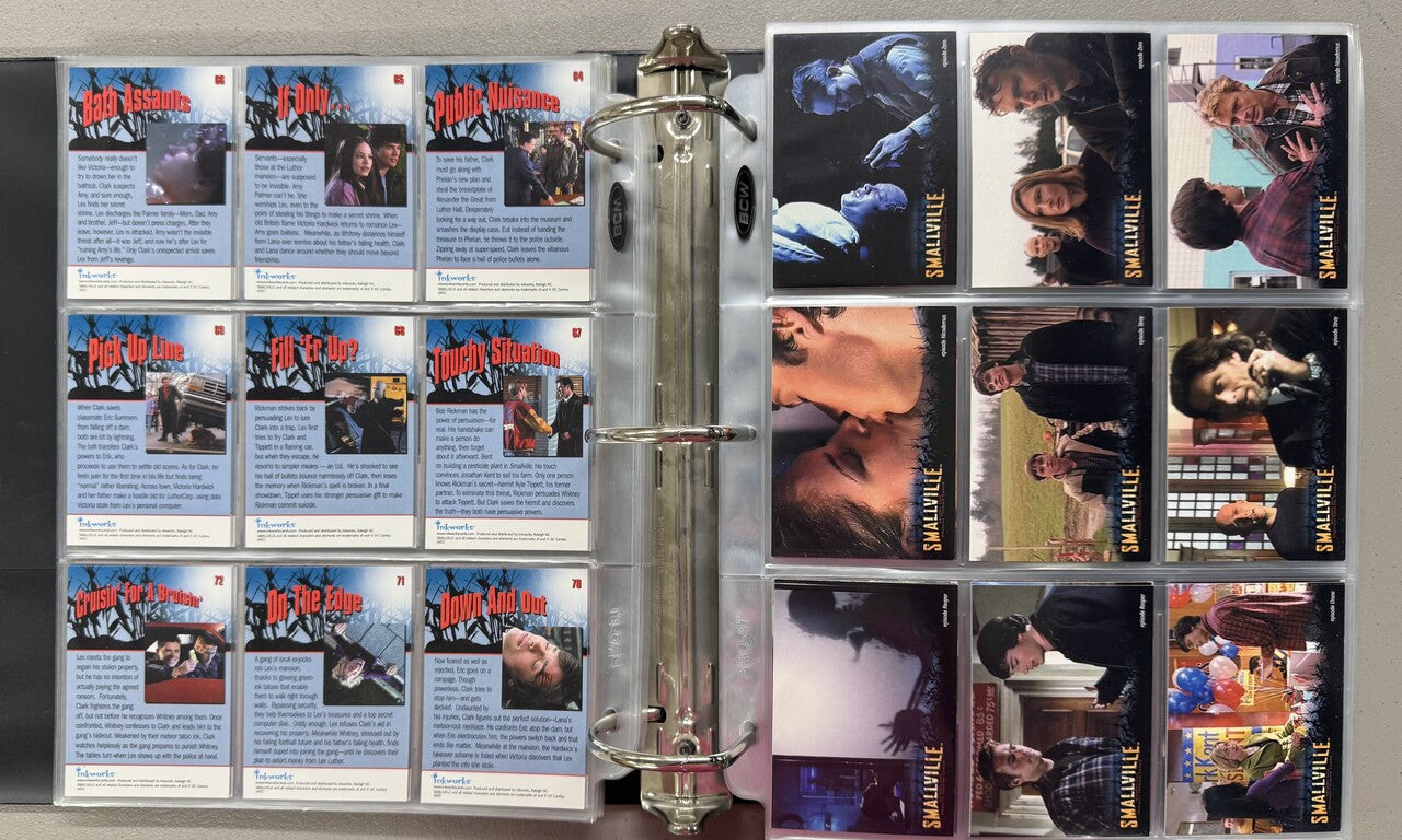 2002-12 Inkworks/Cryptozoic Smallville Seasons 1-10 Complete Card Sets