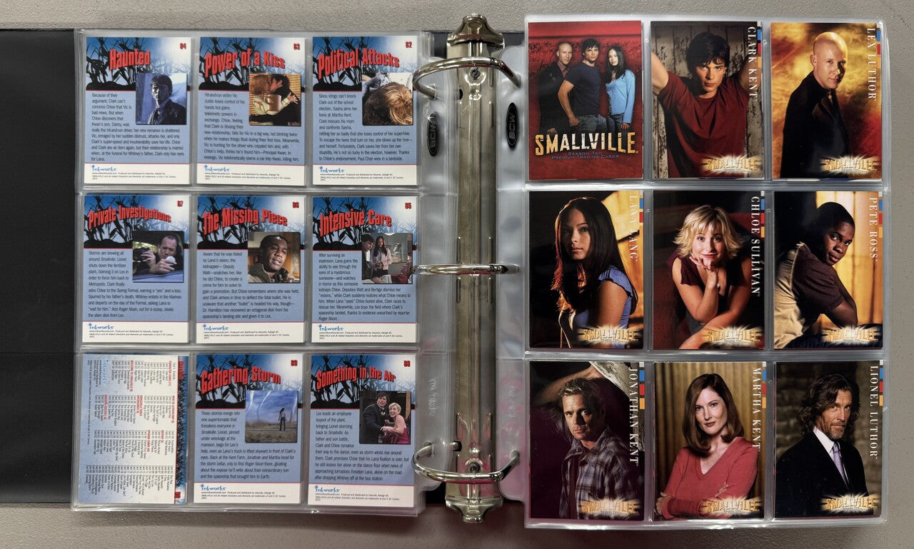 2002-12 Inkworks/Cryptozoic Smallville Seasons 1-10 Complete Card Sets