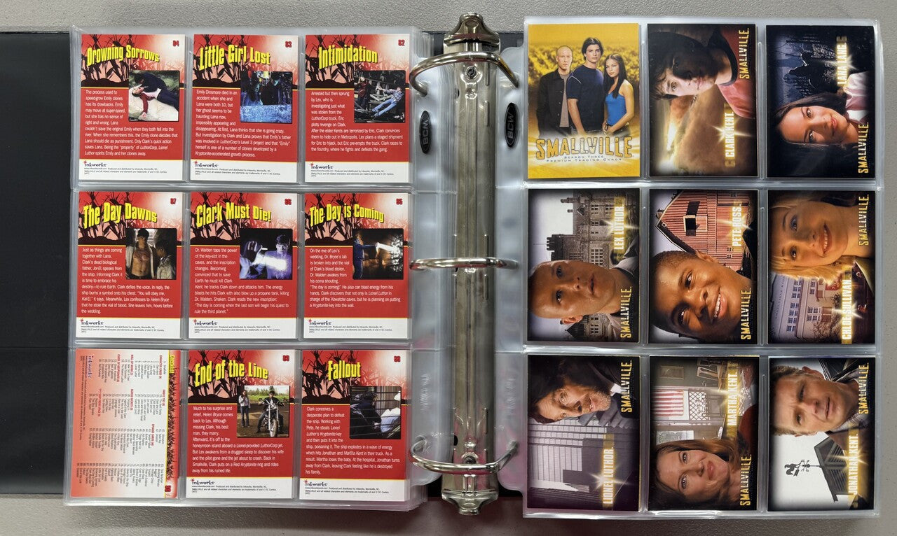 2002-12 Inkworks/Cryptozoic Smallville Seasons 1-10 Complete Card Sets