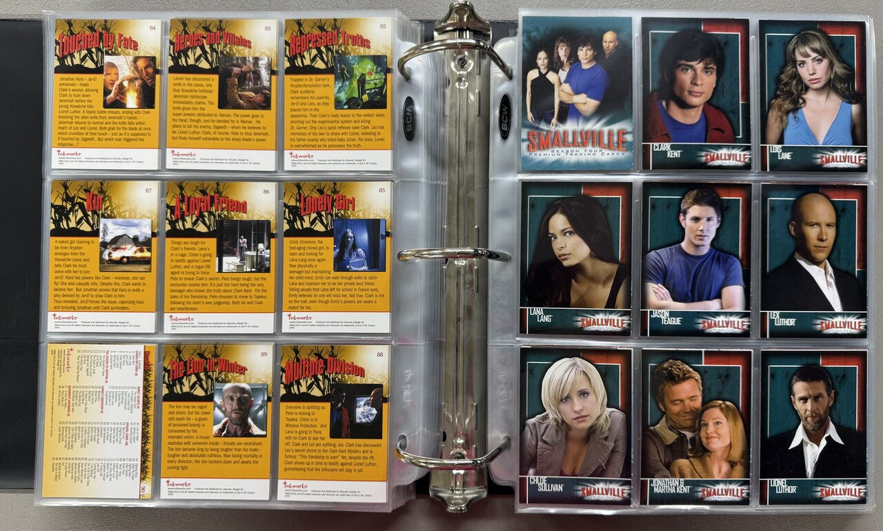 2002-12 Inkworks/Cryptozoic Smallville Seasons 1-10 Complete Card Sets