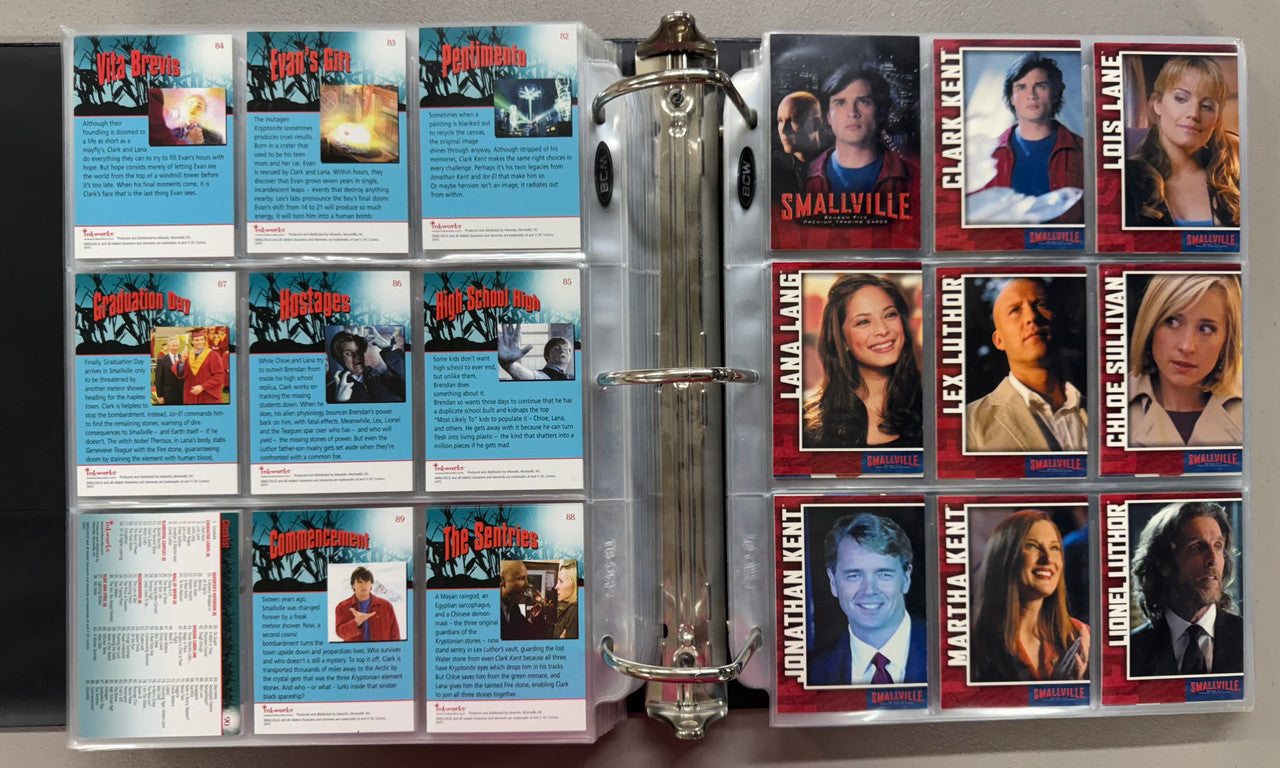 2002-12 Inkworks/Cryptozoic Smallville Seasons 1-10 Complete Card Sets