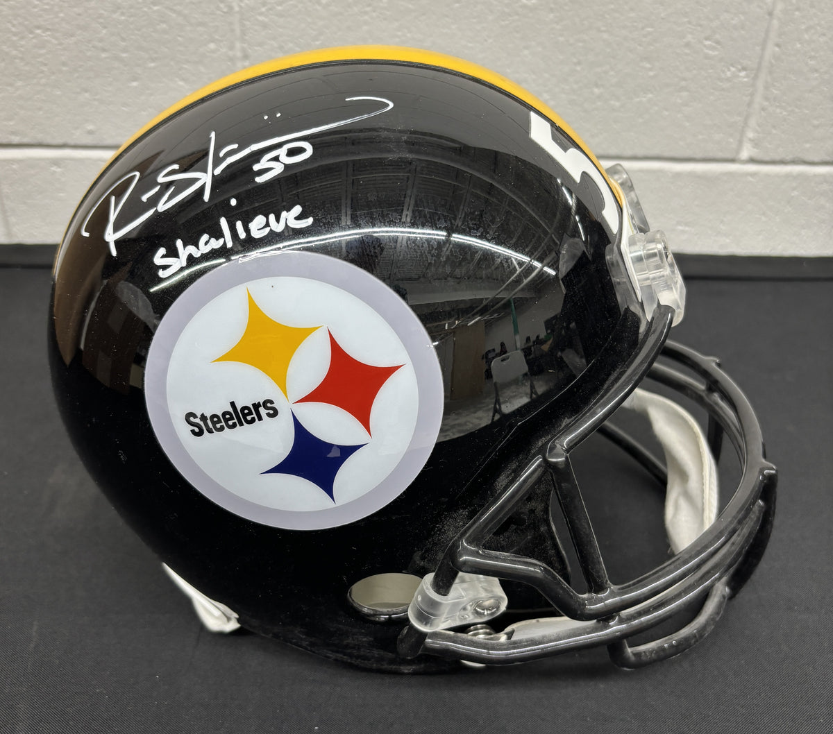 Ryan Shazier Signed Autographed Inscribed Helmet Replica BAS Cert