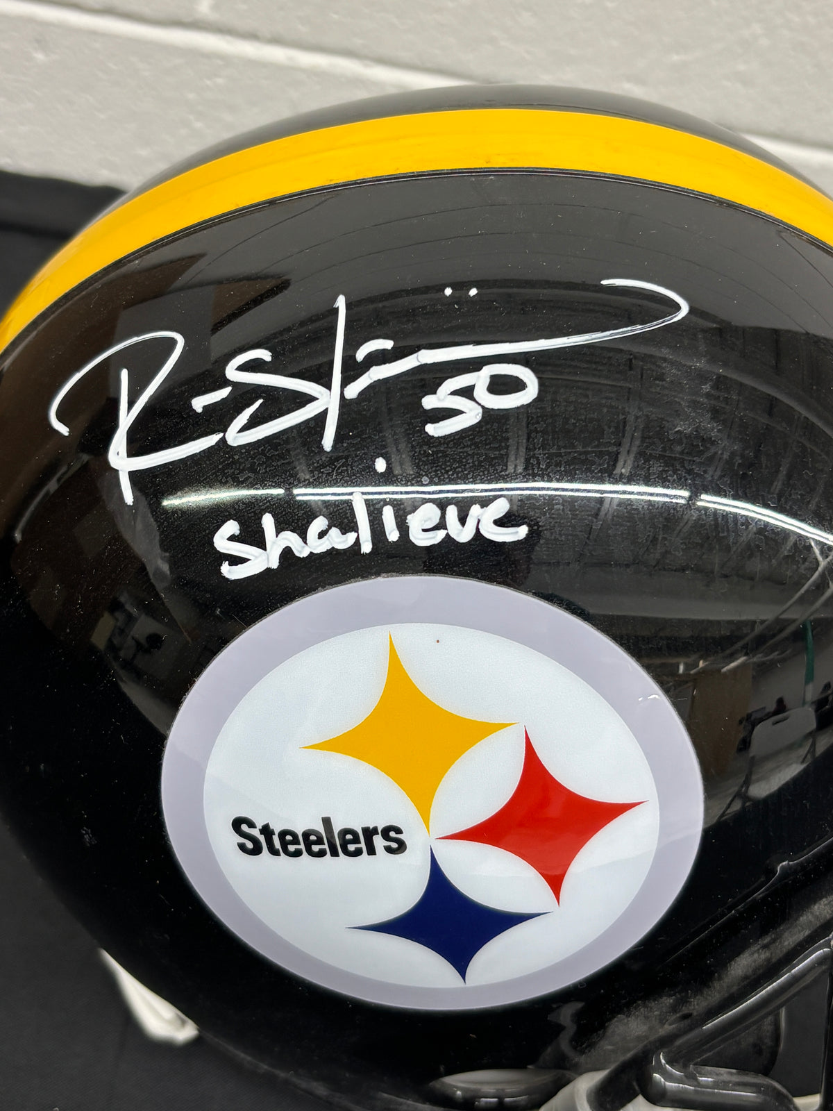Ryan Shazier Signed Autographed Inscribed Helmet Replica BAS Cert