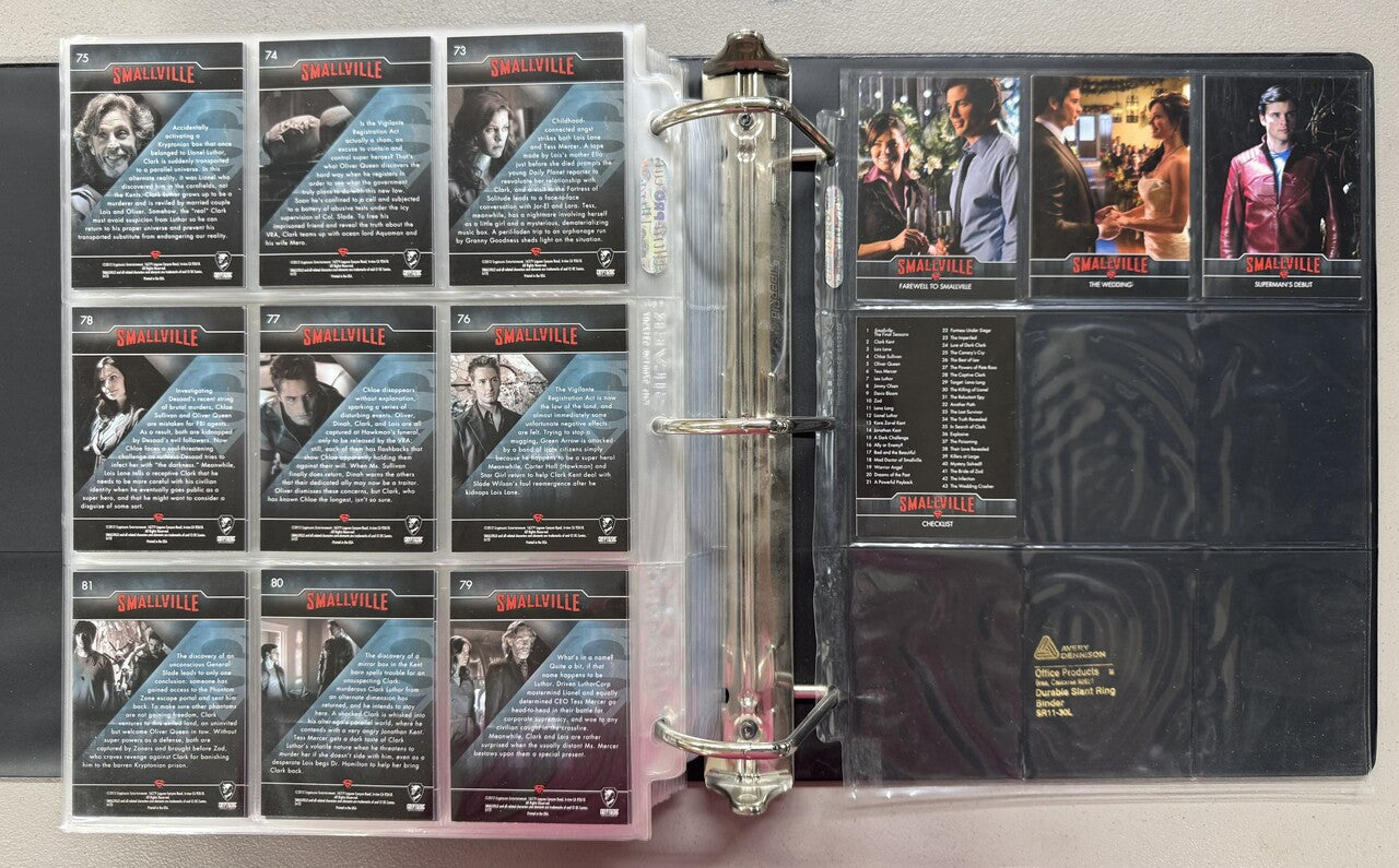 2002-12 Inkworks/Cryptozoic Smallville Seasons 1-10 Complete Card Sets