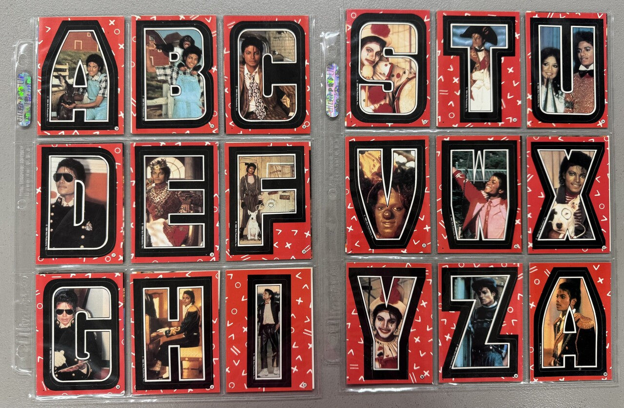 1984 Topps Michael Jackson Series 1-2 Complete Sets W/ Stickers NM