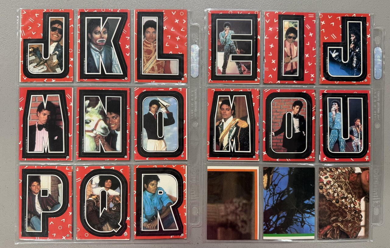 1984 Topps Michael Jackson Series 1-2 Complete Sets W/ Stickers NM