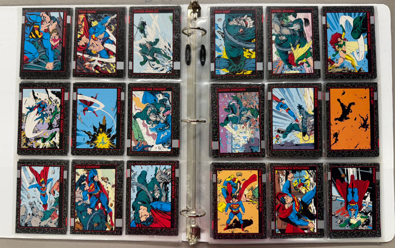 1992 SkyBox DC Death of Superman Complete Card Set W/ Inserts