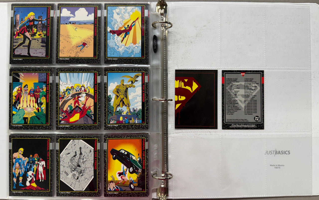 1992 SkyBox DC Death of Superman Complete Card Set W/ Inserts
