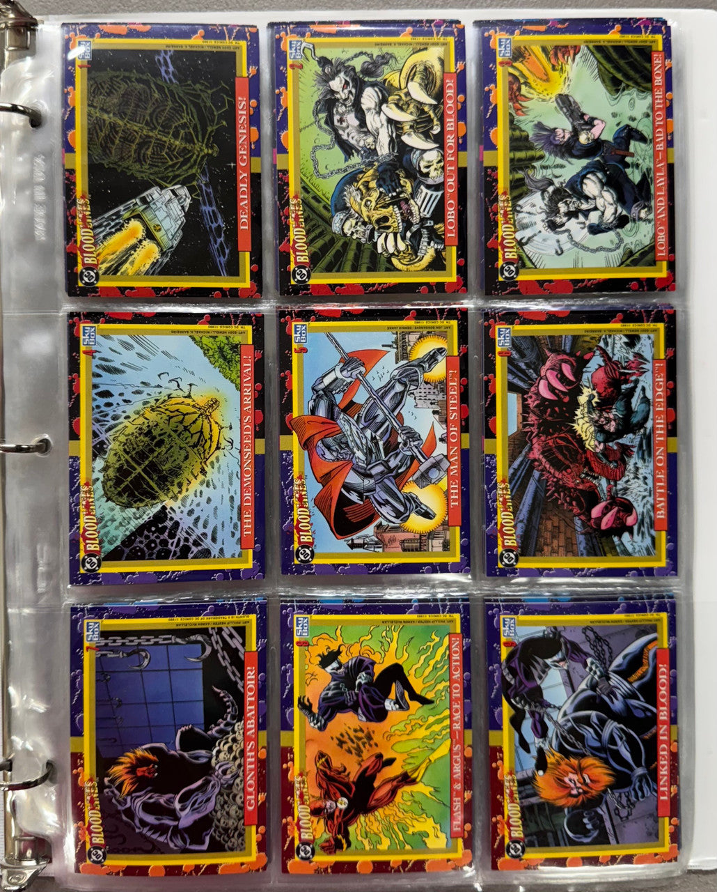1993 SkyBox DC Bloodlines Complete Card Set W/ Inserts