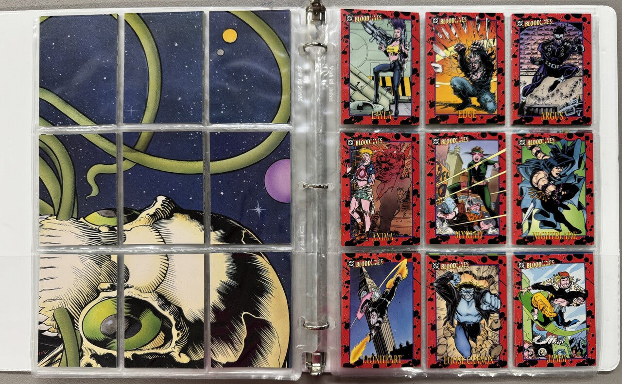 1993 SkyBox DC Bloodlines Complete Card Set W/ Inserts