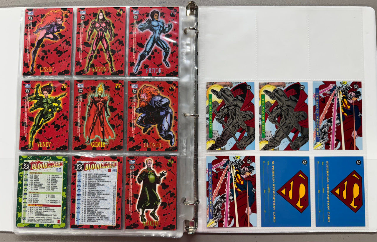 1993 SkyBox DC Bloodlines Complete Card Set W/ Inserts