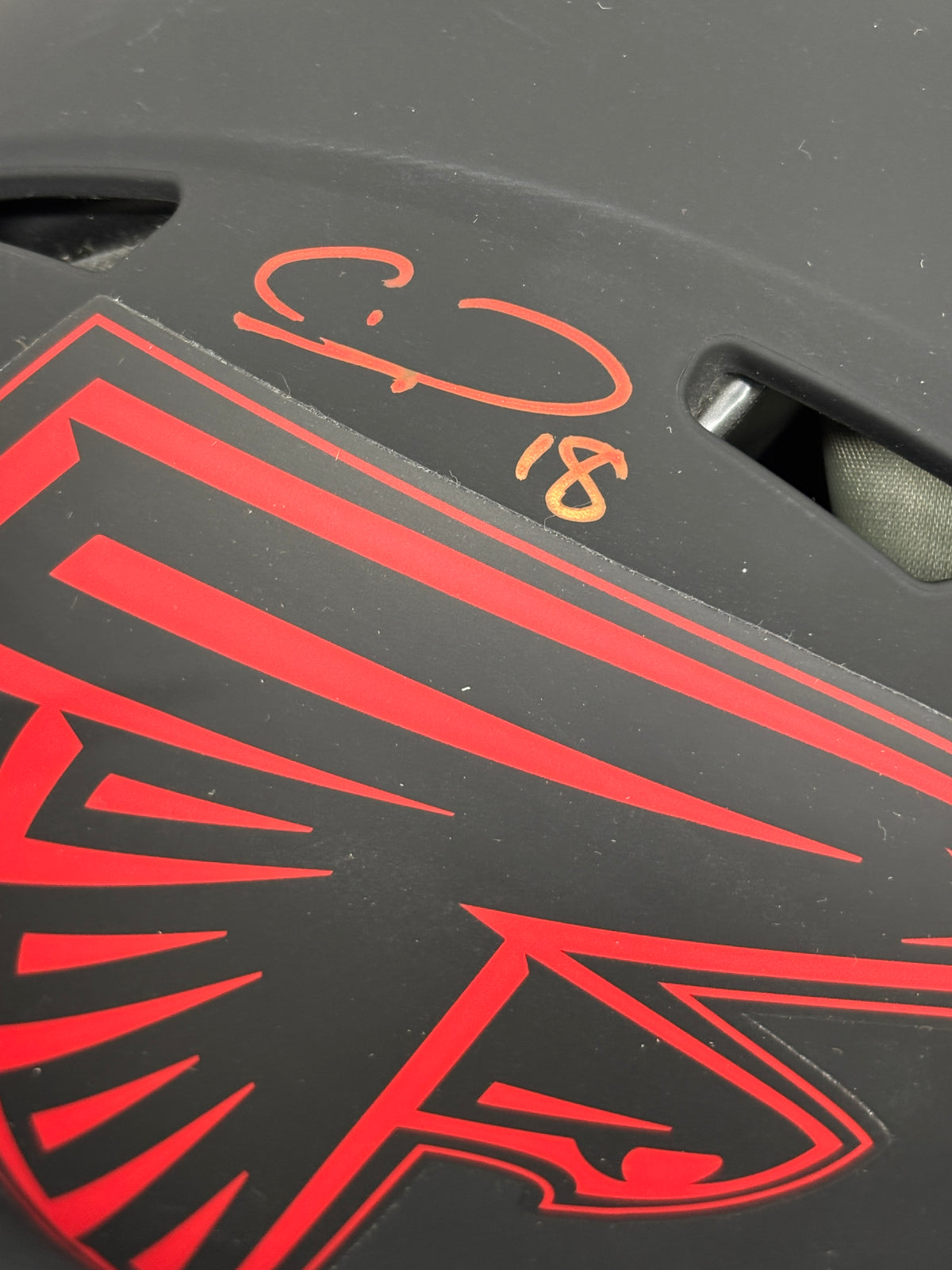 Calvin Ridley Signed Autographed Helmet Authentic Eclipse BAS Cert