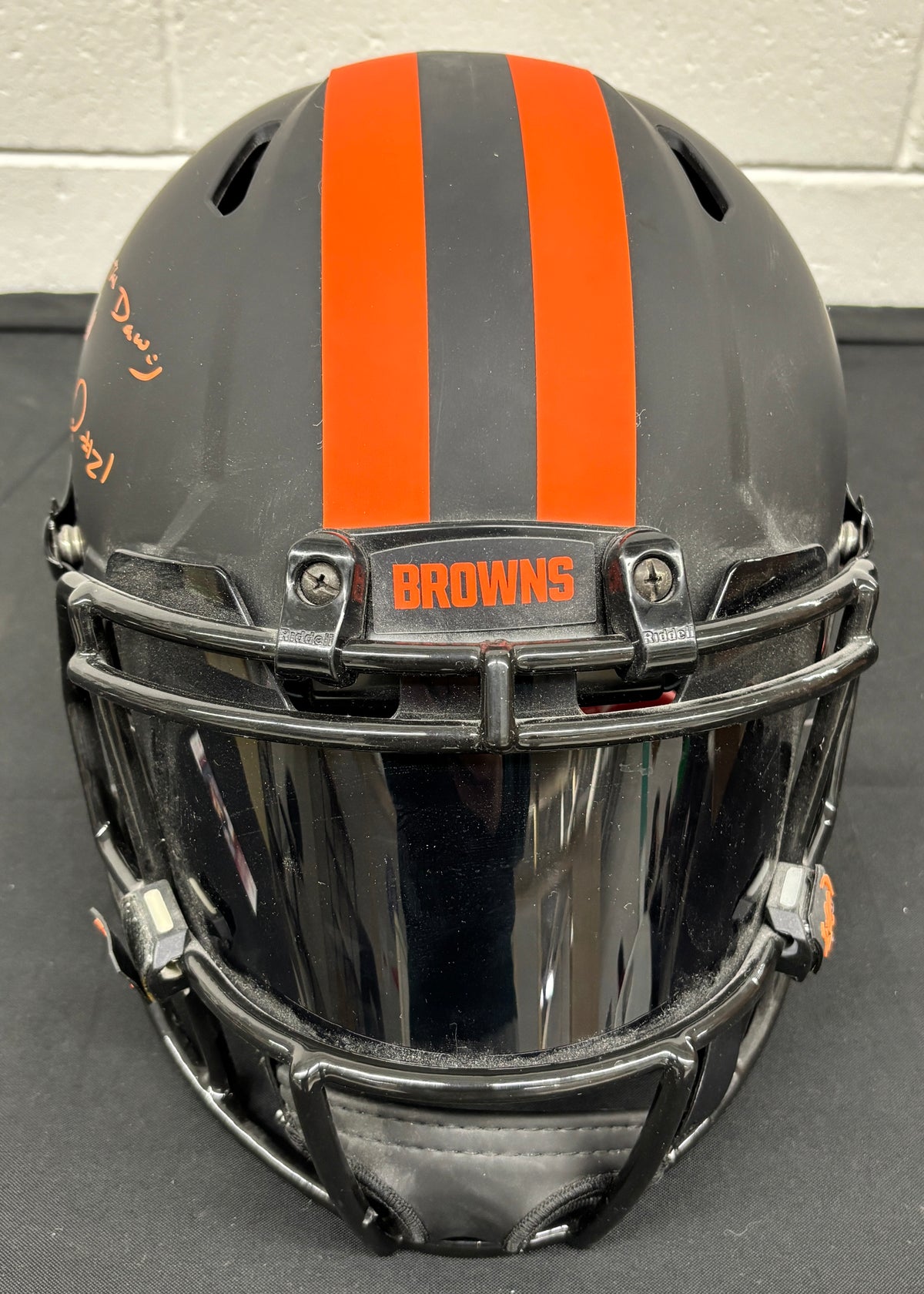Denzel Ward Signed Autographed Inscribed Helmet Authentic W/Visor JSA Cert