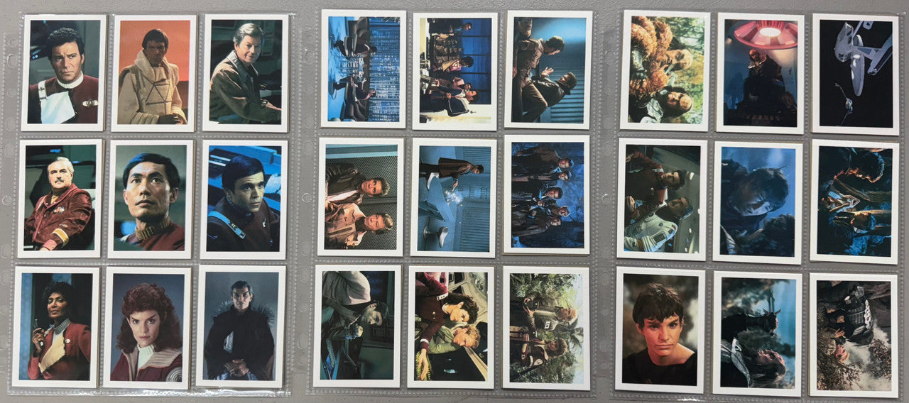 1984-87 FTCC Star Trek The Movie 3-4 Complete Sets W/ Inserts