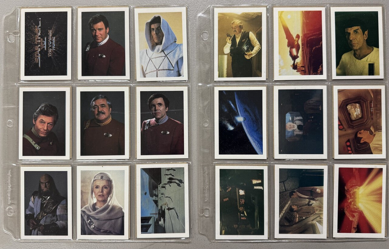 1984-87 FTCC Star Trek The Movie 3-4 Complete Sets W/ Inserts