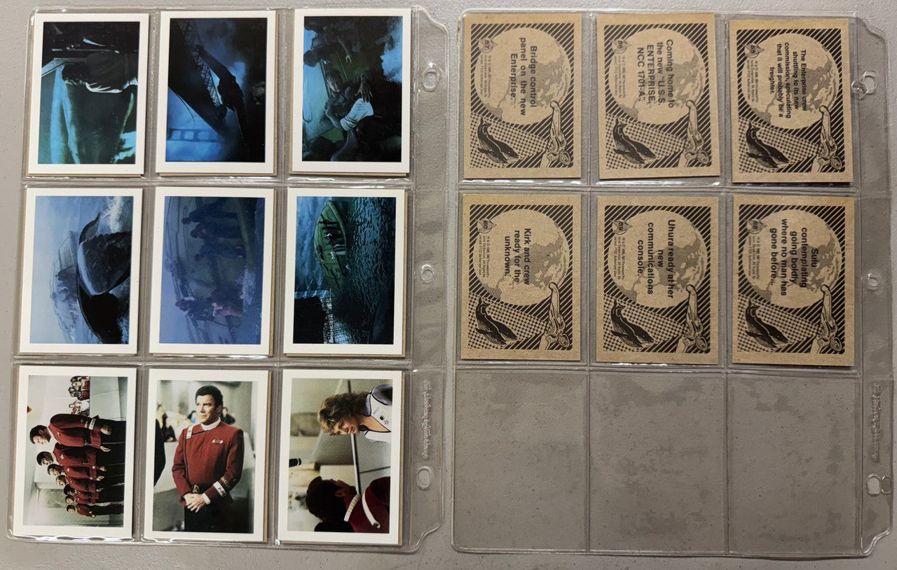 1984-87 FTCC Star Trek The Movie 3-4 Complete Sets W/ Inserts