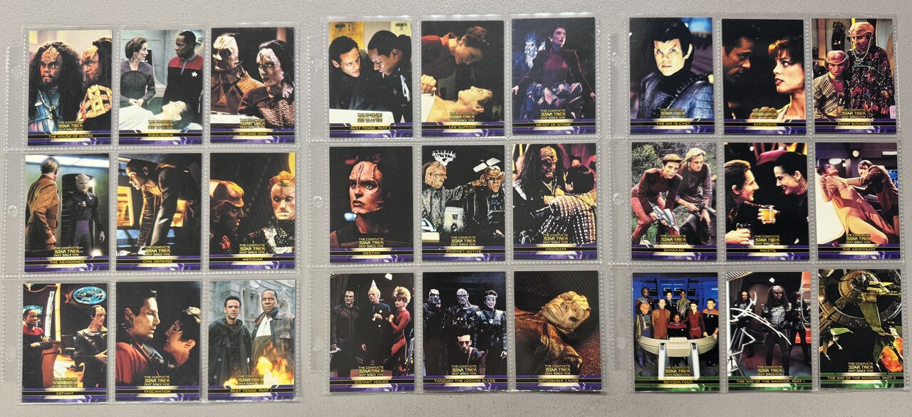 2003 Rittenhouse Star Trek The Complete Deep Space Nine Complete Set