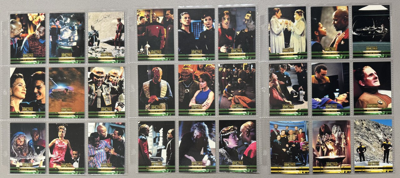 2003 Rittenhouse Star Trek The Complete Deep Space Nine Complete Set