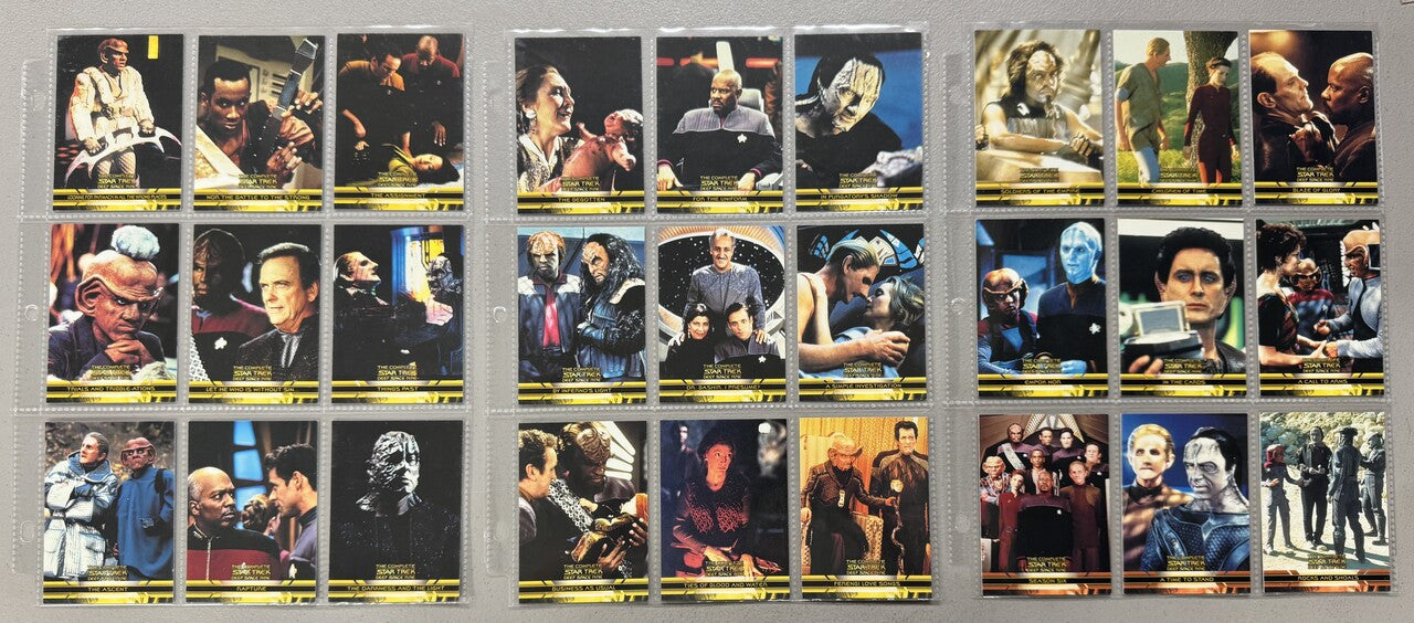 2003 Rittenhouse Star Trek The Complete Deep Space Nine Complete Set