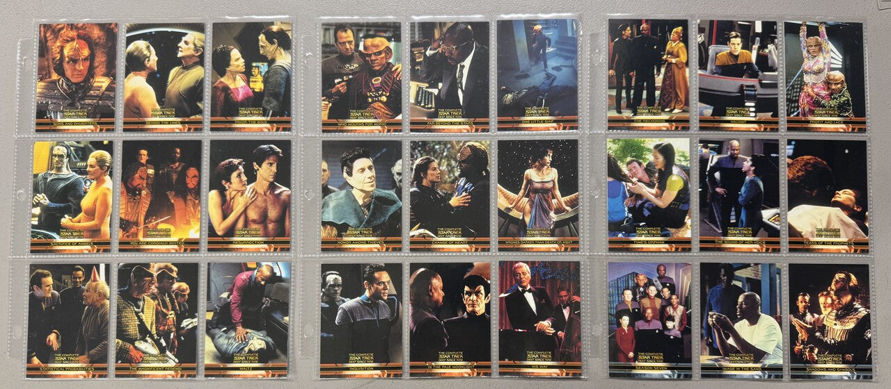 2003 Rittenhouse Star Trek The Complete Deep Space Nine Complete Set
