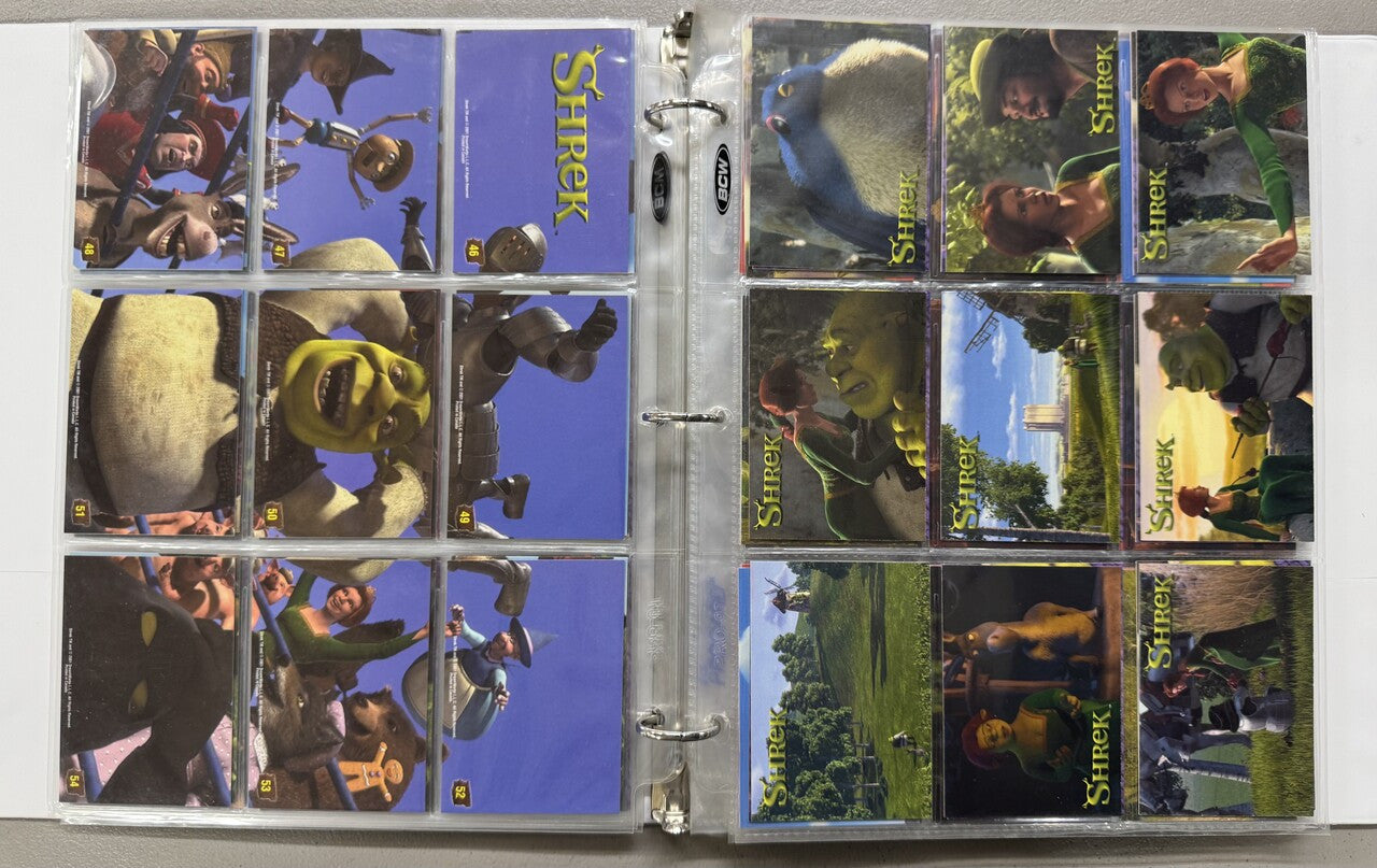 2001-07 Dart/Comic Images/Inkworks Shrek 1-3 Complete Sets W/ Inserts