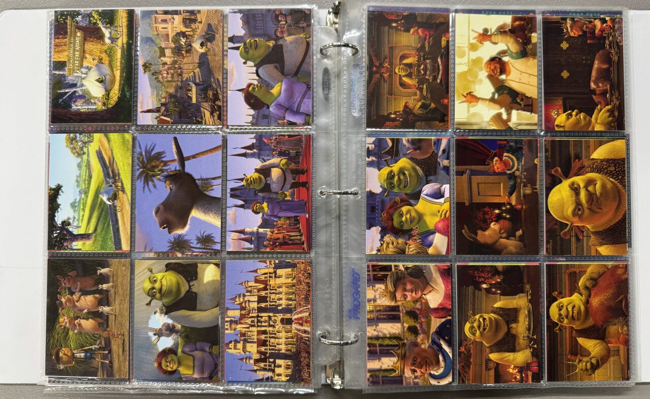 2001-07 Dart/Comic Images/Inkworks Shrek 1-3 Complete Sets W/ Inserts